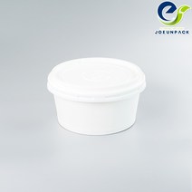 종이용기(컵밥 분식 밥포장용기)520cc특수컵(무지) 반박스500개세트, 520뚜껑(투명)PET KP