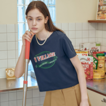 샐러드볼즈 BURGER STORE T-SHIRT NAVY