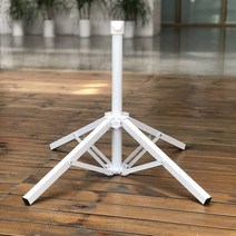 파라솔 받침대 우산 옥상 지지대, 블랙 스틸 4 태양 우산 베이스 구멍 3.8