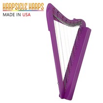 [심로악기] 하프시클 Fullsicle Harp 26현 풀시클 하프 26개 풀레버 에코백 무료증정, Purple