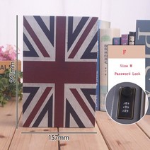 사무용금고 미니 인테리어 디지털 스마트 금고 size m password locker safe box money storage box hidden secret safe book, 빨간색