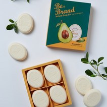 비브랜드 아보카도 자연성분 비누 4P셋트, 60g, 4개