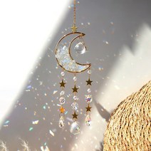 썬캐쳐 인테리어 드림캐쳐 스테인드글라스 홀로그램 자개 고래 스팽글 벽장식, crsytal MS061