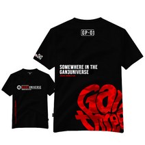 간쓰리 M~3XL 레드엠블 반팔티