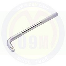 L형 복스핸들(복스대) 1/2SQ(12.7mm)x260mm (GENIUS-지니어스)소켓핸들/소켓복스대, 상세확인