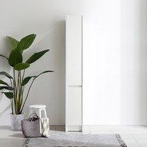 리센트 랩소디S 퍼펙트 틈새수납장300, 화이트