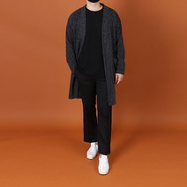우기브로 WAD 남성 빅사이즈 숄 포켓 롱 가디건