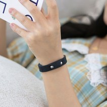 힐비스 티타늄 스포츠 골프 팔찌, 블랙/그레이