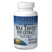 플래너터리허벌스 밀크시슬 시드 추출물 260mg 타블렛, 30개입, 1개