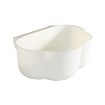 새로운 구름 모양 부엌 걸이식 쓰레기통 캐비닛 문 버클 쓰레기 분지 크리에이티브 가정용, 01 White