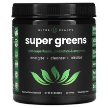(아이허브) NutraChamps NutraChamps 슈퍼 그린 베리 258g(9.1oz) 빠른직구