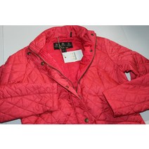 바버Flyweight Cavalry 퀼팅 자켓 코트Red LQU0228RE31 UK 14 US Size 10