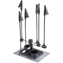 도색 부스 프라모델 스프레이 건담 스마트 모델 에어 브러시 취미 부품 홀더 에어브러시 페인팅 건 홀더-6 개 악어 클립 스탠드 세트, 1 개