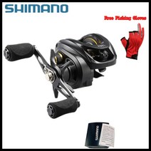 Shimano-오리지널 베이트캐스팅 낚시 릴 7.11 왼쪽/오른손 전면 드래그 스피닝 캐스팅, [02] 오른손, [01] Black, 1개