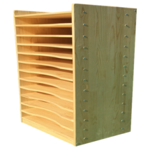 도화지 대형 문방구 하드우드 그리드 문구 상자 진열, 4오픈파티클보드60x40x80cm8겹