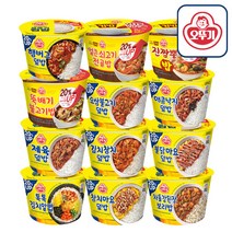 오뚜기 컵밥 12종 (김치참치+톡톡+참치마요+불닭마요+얼큰쇠고기+매콤낙지+제육+오삼+뚝불+진짬뽕+차돌+햄버그), 1세트, 277g