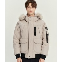 NATIONALGEOGRAPHIC N224MDW930 남성 타루가 퍼 트리밍 후디 구스다운 점퍼 BEIGE, 100