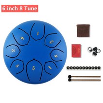 6inch Steel Tongue Drum Set Mini Hand Pan ith Drumstick Carrying Bag Percussion Musical Instruments, 03 6 inch 8 Tune