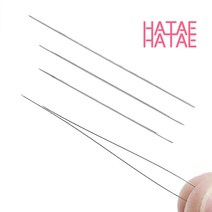하태하태 비즈공예 비딩바늘 배바늘 5.5cm 6.5cm 7.5cm, 7.5cm(낱개)