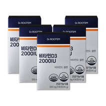 닥터루템 비타민D 2000IU D3 500mg 90정 5박스, 5개
