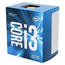 Intel Core i3-7100 7th Gen Core Desktop Processor 3M Cache 3.90 GHz (BX80677I37100), 1