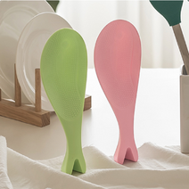 밥풀안붙는주걱 세우는 밥 주걱 스탠딩 업소 식당 조리사 급식소 밥안붙는 결혼 혼수 준비물, 핑크