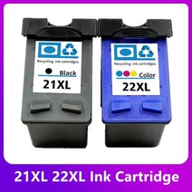 컴퓨터 21 22 XL 호환 HP 21XL 22XL HP21 Deskjet F2180 F2280 F4180 F2200 F380 380 프린터, [03] 1bk and 1color