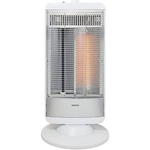 [야마젠] 빠른 난방 카본 히터 + 원적외선 시즈 히터 탑재 트윈 히트 (500W/950W 2단계 전환) 자동 회전 기능 포함 화이트 실버 DBC-L0952 (WS), 상품명참조