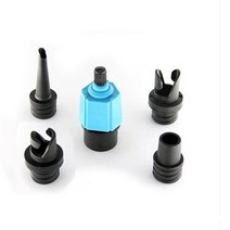 자동 New Car Air Compressor Valve Adapter Vehicle Pump For Inflatable Mattress Bed Boat Canoe Kayak, 02 BLUE
