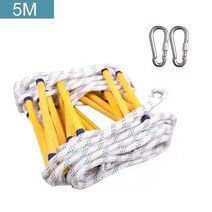 소방용품 경보기 완강기 화재 차단기 감지기 3m5m8m10m15m 탈출 사다리 미끄럼 방지 구조 로프 비상 작업 안전 대응 자기 구조 인명 구조 암벽 등반, 5M