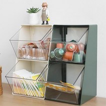 무인까페 사무실 탕비실정리 커피캡슐 수납 오피스 커피정리 디스펜서, 빈티지그린