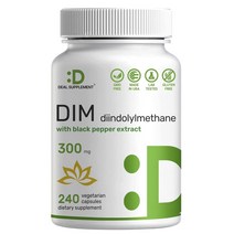DIM 디인돌리메탄 호르몬 균형 영양제 300mg 120베지캡슐 Non-GMO, 1개