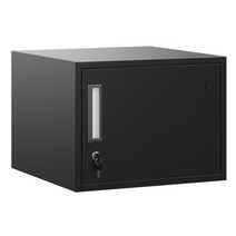 오피스 서재 잠금 금고 캐비닛 서랍 사물함, 0.9mm, 12.높이30너비35깊이30커피화이트