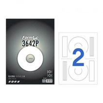 폼텍 광택 CD라벨지 PS3642P 2칸 10매, 상세페이지 참조