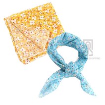 국산 아사면 손수건 쁘띠스카프 플라워 페이즐리 거즈 여성 가제 큰 손수건 단체 선물