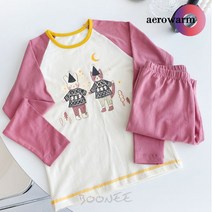 뎀뎀 [뎀뎀] 따뜻한 히트텍 에어로웜 내복 세련된 캐릭터 실내복