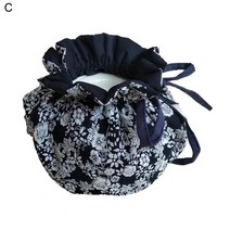 티코지 크리에이티브 플라워 패턴 찻주전자 커버 아름다운 눈길을 끄는 코튼 홀더 슬리브 가정용, C, 1개