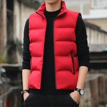 가을 겨울 뉴 두꺼운 면 패션 패딩 조끼 하늘비즈 A25 X838P002