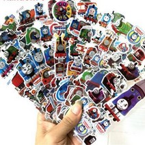 12 시트팩 3D 만화 기차 토마스 Scrapbooking 방수 버블 PVC DIY 스티커 완구 파티 스티커 소녀 소년 키즈, 1개, 11 11