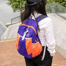 등산배낭 트레킹백팩 남녀공용등산가방 초경량 백패킹배낭, 보라색/주황색, 25리터