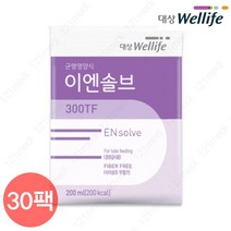 대상웰라이프 이엔솔브 300TF 환자영양식 식사대용 완전균형영양식, 200ml x 30팩