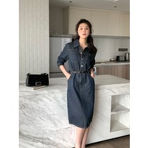 여성 데님 원피스 여자 봄 캐쥬얼 드레스