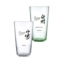 산토리 Suntory 야마자키 하쿠슈 위스키 글라스 2개세트 340ml