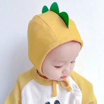 공룡 입체뿔 아기모자 / 유아 겨울 털모자 비니 방한