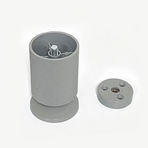 리폼플러스 줄무늬원형발통 80mm용 발통 조절발 가구다리 가구발, 줄무늬원형발통 연회색