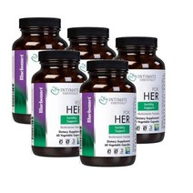 블루보넷 B12 메틸코발라민 K2 엽산 비오틴 콜린 DHA 우먼 멀티비타민 60정 Bluebonnet For Her Multivitamin, 5개