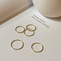 앳모먼츠 Atmoments 925실버 1mm 민자 레이어드 실반지