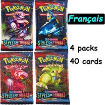 2023 포켓몬 ORIGINE PERDUE ASTRES RADIEUX 퓨전 스트라이크 부스터 프랑스 버전 40-360 개 카드 어린, 07 FR 4 packs 40 cards