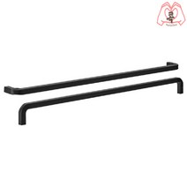 이케아 손잡이 보리함 2개 블랙 426mm 막대형 문고리 푸시풀 싱크대 서랍 옷장 수납가구 셀프인테리어 북유럽 엔틱