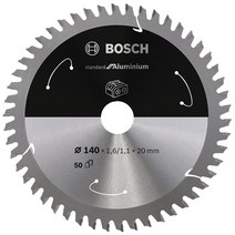 보쉬 충전공구용 Standard 알루미늄용 원형 톱날 140mm, 1개